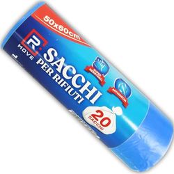 RMOVE 1Rotolo da 20 Sacchi Rifiuti 50x60cm BLU Marca