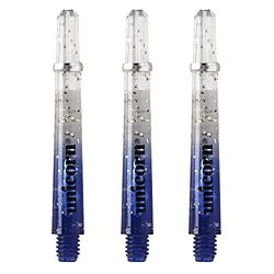 Unicorn Dart Shafts | Gripper 4 Elements | Durable Polycarbonate | Two-Tone Blue Gradient with Infused Metallic Flecks | Long 47mm | 3 Stems