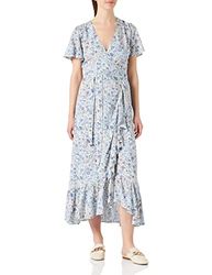 Part Two Women's ClarinaPW DR Dress Feminine Silhouette, Blue Painted Flower, 40