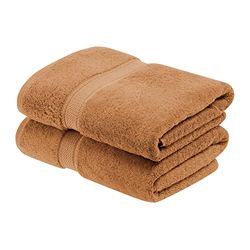 Superior Set di asciugamani, cotone, ruggine, 2 pezzi da bagno