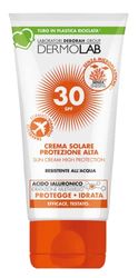 Dermolab - Crema Solare Protezione Alta, per pelli chiare e delicate, Resistente All'acqua, SPF 30, Formato Travel, 50 ml