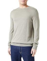 SELETED HOMME Heren Slhberg Crew Neck Noos Pullover, Vetiver/Detail: melange, XL