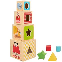 ColorBaby Disney 48738 – Woomax-Disney Torre cubi legno forme + 12 m