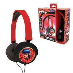 Lexibook, Miraculous Ladybug Cat Noir, Stereo Headphones, kids safe volume, foldable and adjustable, red, HP015MI