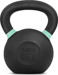 Yes4All 9RNM Peso Kettlebell rivestito in polvere, 24 kg, verde chiaro