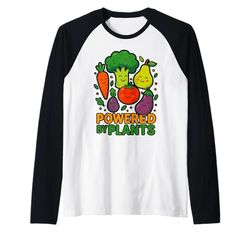 Powered by Plants Raglan Baseball Tee