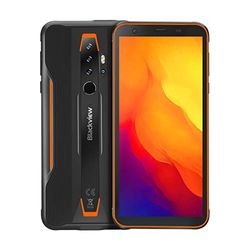 Blackview BV6300 Pro Móvil Resistente Android 10, 11.6 mm Cuerpo Delgado, Helio P70 6GB+128GB, Cámara Cuádruple HDR 16MP, Carga Inalámbrica, Robusto Teléfono Impermeable IP68, 5.7 '' HD+ NFC Naranja