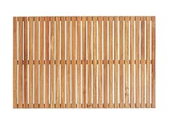 Wenko Parrilla de baño para Interior y Exterior, Madera de Acacia, 55 x 85 cm, Certificado FSC, Natural