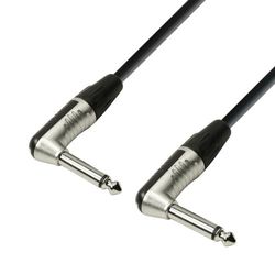 Adam Hall Cables 4 STAR IRR 0090 - Câble Instrument REAN Jack 6,35 mm coudé mono vers Jack 6,35 mm coudé mono 0,9 m