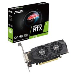 ASUS GeForce RTX 3050 OC (6 GB GDDR6/PCI Express 4.0/1500MHz/14000MHz/laag profiel)