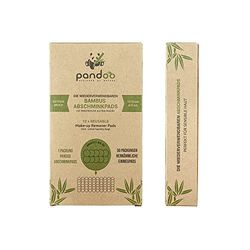 10 almofadas de maquilhagem reutilizáveis de bambu e algodão | Removedor de maquilhagem lavável, menos resíduos | Extremamente macio, perfeito para limpeza facial e para bebés.