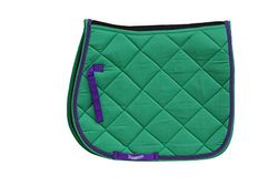 Rhinegold Unisex's 416-F-GRN Elite Carnival Saddle Pad, Green, Full