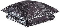 Heckett Lane Zohar Duvet Cover, 100% Cotton Satin, Black, 135 x 200 Cm, 1.0 Pieces