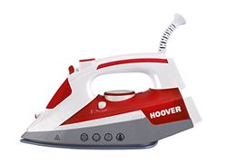 Hoover- IronJet TIM2500EU- Plancha A Vapor, Potencia 2500 W - 0,3 Litros - Color Rojo y Blanco