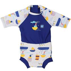 Splash About Unisex Baby Happy Sunsuit och småbarn simma, boats, 3-9 månader UK