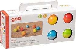 Boule inklusive Baumwollbeutel: Ø= 6 cm, 9 Kugeln, Holz, per Set