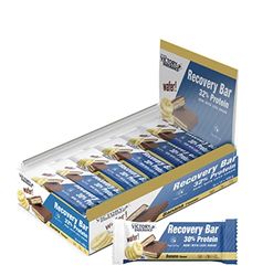 Victory Endurance Recovery Bar - Banana Flavour. (12x35g) Chocolate Coated Wafer Bar for Post-Training Recovery with 32% Proteins