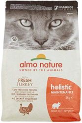 Almo Nature Holistic Maintenance Droogvoer voor katten met verse kalkoen, 2 kg