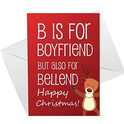 GRAPPIGE RUDE Kerstkaart Voor Vriend A6 Card Joke Vriendje Kaart Voor Hem