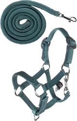 HKM Dziecięcy hobby Horsing Basic uzda i dzianina, turkusowa, jeden rozmiar