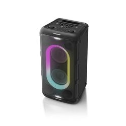 Panasonic SC-BMAX10E-K Altoparlante Portatile per Feste con Bluetooth, Luci Integrate, 150W, USB, Ingresso Ottico per TV, Ingressi Chitarra e Microfono per Karaoke, Nero