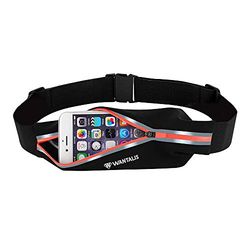 WANTALIS Xtens Ceinture de Running Sac Banane - Poche Extensible et Etanche - Anti-transpiration pour smartphone (même de grande taille), clés, etc