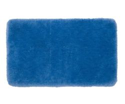 Gözze - Deluxe badmat met extra hoge pool, 100% polyester (microvezel), met anti-slip coating, 70 x 120 cm - duifblauw