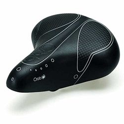 SMP 8032568529411, zadel CTB Crab dames zwart met veren unisex volwassenen, zwart, 258x204 mm