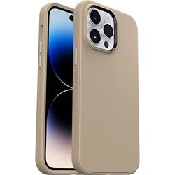 OtterBox Symmetry+ skal för iPhone 14 Pro Max med MagSafe, stöttåligt, fallsäkert, skyddande tunt skal, testad till militärstandard x3, antimikrobiellt skydd, Beige