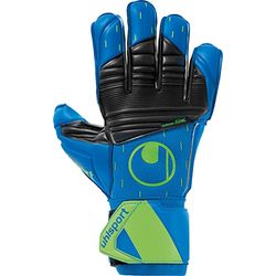 uhlsport AQUASOFT Målvaktshandskar, Vuxna Unisex, Fredlig Blå/Svart/Grön (Multicolor), 7