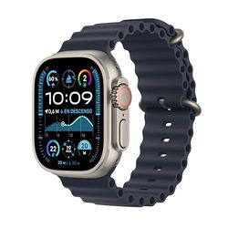 Apple Watch Ultra 2 GPS + Cellular Smartwatch, Reloj Deportivo con Caja de Titanio Natural Resistente de 49 mm y Correa Ocean Azul Marino. Monitor de entreno y Pantalla Retina Brillante
