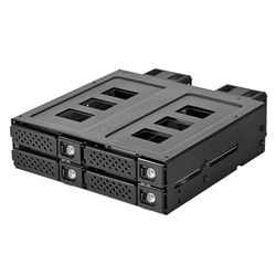 SilverStone Technology SST-FS204B-US - adapterkooi voor afzonderlijke 5,25 inch bays voor vier U.2 (SFF-8639) SSD's