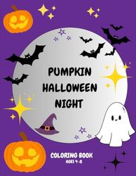 pumpkin halloween night: COLORING BOOK