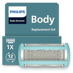 Philips Body Groomer Replacement Foil Head - with Triple Protect Shave System, Close and Smooth on Skin, 100% Showerproof, Model BG2010/43
