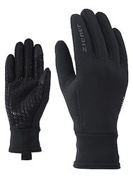 Ziener Idiwool Glove Multisport, Guanti per Il Tempo Libero, Funzionali, attività all'aperto, Traspiranti, Touch, Lana Uomo, Nero, 7