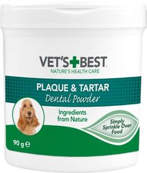 Vet's Best Natural Dental Powder for Dogs | Clean Teeth and Fresh Breath - 90g