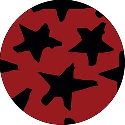 Bonateks, Ronde digitaal bedrukte muismat, antislip onderkant, voor kantoor en thuis, diameter: 22 cm