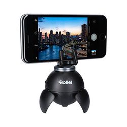 Rollei Smart ePano 360 I Cabezal panorámico electrónico para Fotos, Selfies, Panorámicas y Tomas con lapso de Tiempo I Carga máxima 500 g I Incl. Control Remoto Bluetooth I Negro