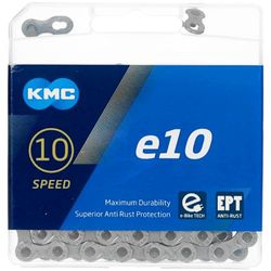 KMC E10 Ept, Catena Unisex Adulto, Silver, 136 Link