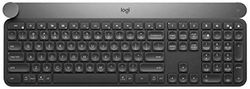 Logitech Craft Tastiera Wireless, 2.4 GHz/Bluetooth, Pulsante Girevole di Comando, Tasti con Retroilluminazione Automatica, Ricaricabile, PC/MAC/Portatile, Disposizione QWERTY Italiano, Nero