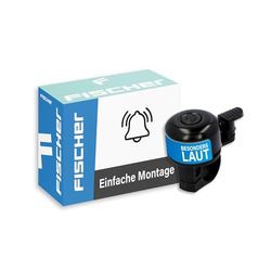 Fischer Mini sino de bicicleta, unissexo, preto, tamanho único