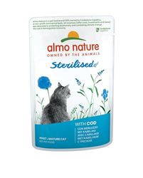 Almo Nature Almo Nature Holistic Sterilised - Cibo Umido Completo Per Gatti Adulti Con Merluzzo. 30 Bustine Da 70 G. - 2500 g