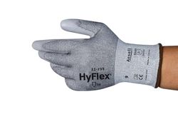 Ansell Hyflex 11-755 Guantes de Trabajo de Seguridad, Protección Mecánica, Talla 8 (M), Gris (12 Pares)