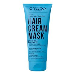 GYADA COSMETICS, Maschera Capelli Nutriente e Ristrutturante, Dona Forza e Morbidezza, per Capelli Secchi e Sfibrati, con Olio di Semi di Lino e Malva, 200 ml