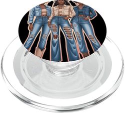 Cowgirl Trio Denim Western Style Trendy Fashion Apparel Moda PopSockets PopGrip para MagSafe