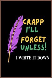 I'll forget this unless I jot it down: A Funny Notebookfor Seniors Gag gifts for women, men, friends ,The best gift idea senior gifts.