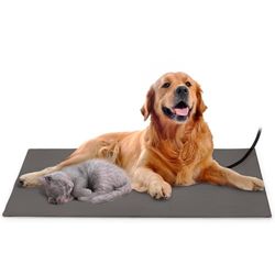 Wintem HeatUp Coperta Tappetino Riscaldante per Cani e Gatti Domestici Tappeto Termico Elettrico Cuccia Letto Copertura Impermeabile Sfoderabile 60x40 cm