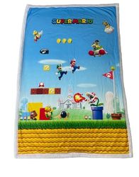 HOMADICT PLÄD SHERPA 100 x 150 cm SUPER MARIO PLATFORM SPEL