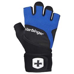 Harbinger Training Grip Wristwrap 2.0 Gewichthefhandschoenen, Unisex, Blauw, X-Large