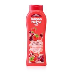 Tulipe noire Gel 600 + 120 ml, fraise et cerise - 12ml rouge 720 Millilitres